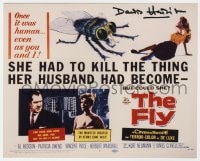 4x680 DAVID HEDISON signed color 8x10 REPRO still 2000 cool title card image from 1958's The Fly!