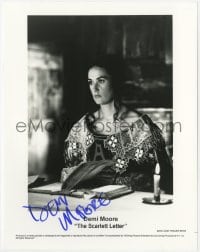 4x333 DEMI MOORE signed 8x10.25 still 1995 great close up a Hester Prynne in The Scarlet Letter!