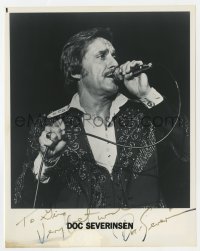 4x338 DOC SEVERINSEN signed 8x10 publicity still 1970s great portrait of the singer performing!