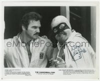 4x341 DOM DELUISE signed 8x10 still 1981 wearing mask by Burt Reynolds in The Cannonball Run!