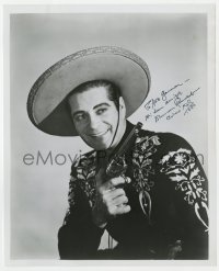 4x766 DUNCAN RENALDO signed 8x10 REPRO still 1980 great smiling portrait as the Cisco Kid!