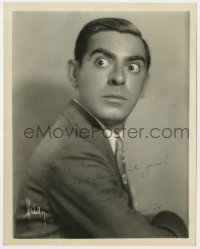4x349 EDDIE CANTOR signed deluxe 8x10 still 1920s great pop-eyed portrait by Mitchell of New York!