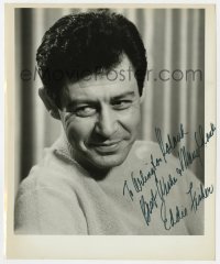 4x768 EDDIE FISHER signed 8.5x10.25 REPRO still 1980s head & shoulders portrait of the famous singer!