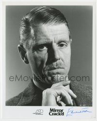 4x350 EDWARD FOX signed 8x10 still 1981 great head & shoulders portrait from The Mirror Crack'd!