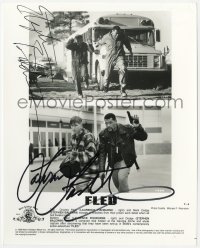 4x360 FLED signed 8x10 still 1996 by BOTH Laurence Fishburne AND Stephen Baldwin!