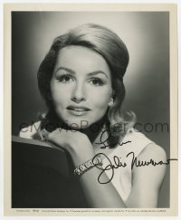4x436 JULIE NEWMAR signed 8.25x10 still 1962 head & shoulders portrait resting on back of chair!