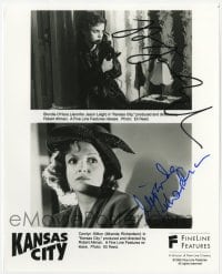 4x438 KANSAS CITY signed 8x10 still 1996 by BOTH Jennifer Jason Leigh AND Miranda Richardson!
