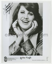 4x459 LORNA LUFT signed 8x10 publicity still 1980s Judy Garland's singer daughter close up!