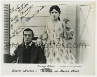 4x473 MARION MACK signed 8x10 still R1973 with Buster Keaton in a scene from The General!