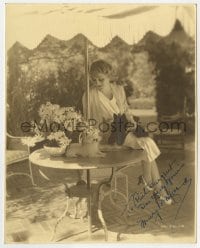 4x477 MARY PICKFORD signed deluxe 7.5x9.25 still 1930s relaxing at home with her two tiny dogs!