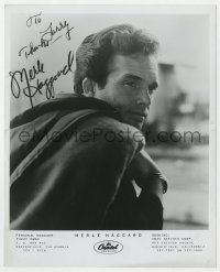 4x481 MERLE HAGGARD signed 8x10 publicity still 1960s close up of the legendary country singer!