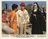 4x254 MILTON BERLE signed color 8x10 still 1968 great c/u in Where Angels Go, Trouble Follows!