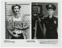 4x487 NICOLAS CAGE signed 8x10.5 still 1987 taking mugshot by cop Holly Hunter in Raising Arizona!
