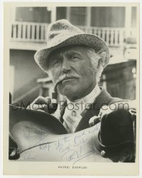 4x493 PATRIC KNOWLES signed 8x10.25 publicity still 1970 close up as Henry Tunstall in Chisum!