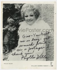 4x503 PHYLLIS DILLER signed 8x10 publicity still 1970s portrait from the William Morris Agency!