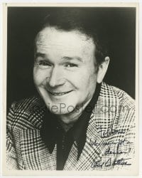 4x508 RED BUTTONS signed 8x10 publicity photo 1970s great smiling portrait in plaid jacket!