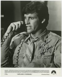 4x521 ROBERT HAYS signed 8x10 still 1982 close up as Ted Striker in Airplane II: The Sequel!