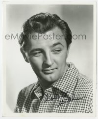 4x863 ROBERT MITCHUM signed 8x10 REPRO still 1980s great youthful head & shoulders portrait!