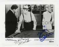 4x548 STING 2 signed TV 8x10 still R1992 by BOTH Karl Malden AND Teri Garr!