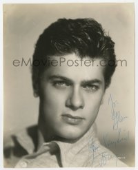 4x558 TONY CURTIS signed 7.25x9.25 still 1950 super young portrait of the handsome leading man!