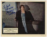 4x244 BARBARA SHELLEY signed color English FOH LC 1966 scared c/u from Dracula Prince of Darkness!