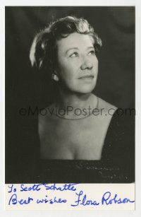 4x132 FLORA ROBSON signed 4x6 photo 1970s great portrait of the English actress!