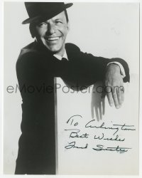 4x133 FRANK SINATRA signed 7x8 photo 1980s great smiling portrait of the legendary singer!