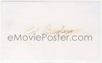 4x598 ED BEGLEY signed 3x5 index card 1960s it can be framed & displayed with a repro!