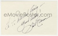 4x614 JACK ELAM signed 3x5 index card 1980s it can be framed & displayed with a repro!