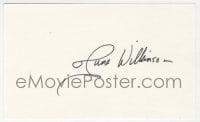 4x627 JUNE WILKINSON signed 3x5 index card 1980s it can be framed & displayed with a repro!