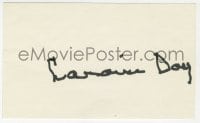 4x630 LARAINE DAY signed 3x5 index card 1980s it can be framed & displayed with a repro!