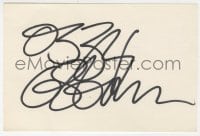 4x642 OZZY OSBOURNE signed 4x6 index card 1980s it can be framed & displayed with a repro!