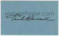4x645 PAUL HENREID signed 3x5 index card 1980s it can be framed & displayed with a repro!