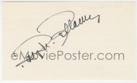 4x647 RALPH BELLAMY signed 3x5 index card 1980s it can be framed & displayed with a repro!