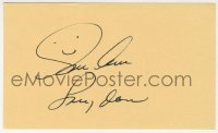 4x654 SUE ANE LANGDON signed 3x5 index card 1980s it can be framed & displayed with a repro!