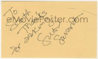 4x655 SUSAN SARANDON signed 3x5 index card 1980s it can be framed & displayed with a repro!