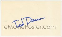 4x656 TED DANSON signed 3x5 index card 1980s it can be framed & displayed with a repro!