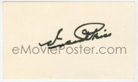 4x665 VINCENT PRICE signed 3x5 index card 1980s it can be framed & displayed with a repro!