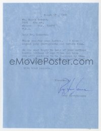 4x105 RAY HARRYHAUSEN signed letter 1982 thanking a fan for his enthusiastic praise of his films!