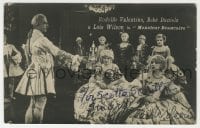4x177 LOIS WILSON signed Italian 4x6 postcard 1924 great scene w/Valentino from Monsieur Beaucaire!