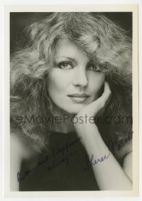 4x147 SHEREE NORTH signed 5x7 photo 1980s super close portrait of the sexy actress!