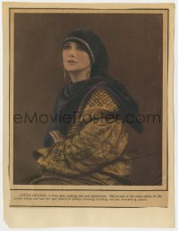4x158 JETTA GOUDAL signed signed 8x11 cut magazine page 1920s most exotic screen lady looking mysterious!