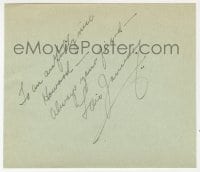 4x228 LOIS JANUARY signed 5x5 cut album page 1940s it can be framed & displayed with a repro!