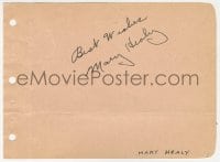 4x232 MARY HEALY signed 5x6 album page 1970s it can be framed & displayed with a repro!