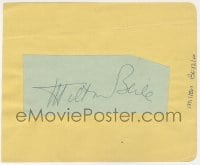 4x233 MILTON BERLE signed 5x5 cut album page 1970s it can be framed & displayed with a repro!