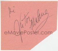 4x241 VICTOR MATURE signed 3x4 cut album page 1950s it can be framed & displayed with a repro!