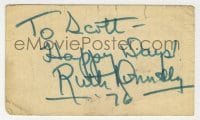 4x154 RUTH DONNELLY signed 2x4 business card 1976 it can be framed with a repro still!