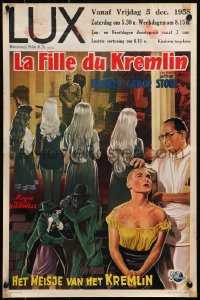 4y011 GIRL IN THE KREMLIN Belgian 1957 Zsa Zsa Gabor, Stalin's weird fetishism, strange rituals!