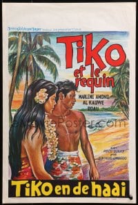 4y048 TIKO & THE SHARK Belgian 1964 adventures of a young islander who tamed a man-killer!