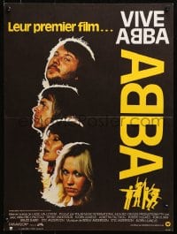 4y132 ABBA: THE MOVIE French 16x21 1978 Swedish pop rock, headshots of all 4 band members!